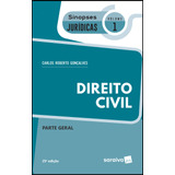 Sinopses Jurídicas: Direito Civil: Parte Geral - 25ª Edição De 2019, De Gonçalves, Carlos Roberto. Série Sinopses Jurídicas (1), Vol. 1. Editora Saraiva Educação S. A., Capa Mole Em Português, 2018