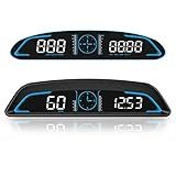 SinoTrack Velocímetro Gps Digital Universal Heads Up Display Para Carro Grande Display Lcd De 5 5 Hud Com Velocidade Mph Alerta De Condução Fatigado Medidor De Viagem De Alarme De Excesso De Velocida