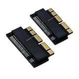 Sintech 2 Peças Pacote Com Placa Adaptador NGFF M 2 NVME SSD Para MacBook Air Ano 2013 2016 E MacBook Pro Final De 2013 2015 