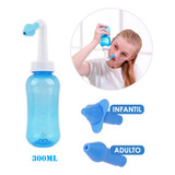 Sinusite Higienizador Ducha Nasal 300ml Cor Azul
