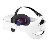 SINWEVR Alça De Cabeça Ajustável Compatível Com Fone De Ouvido Oculus Quest 2 Correia De Substituição Elite Para Maior Suporte E Conforto Em VR Durável E Leve Lvory White 