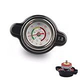 Sinytuto Pack 1 Tampa De Radiador De Alta Pressão Com Termômetro Tampa De Tanque De água De Veículo De 1 8 Bar Tampa De Tanque De Combustível De Alumínio Acessórios Universais Para Automóveis Para