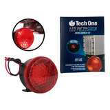 Sirene Piezo 6 Tons Com Led Vermelho 12v Marcha Ré Universal