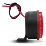 Sirene Piezo 6 Tons Com Led Vermelho 12v Universal Marcha Ré
