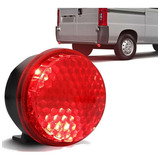 Sirene Piezo Marcha Ré Com Led Vermelho Universal 12v Van