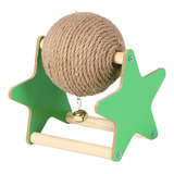 Sisal De Madeira Para Gatos Brinquedo Giratório Pequeno