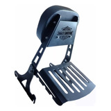 Sissy Bar Fixo Removível Destacável Harley Fat Boy Black