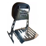 Sissy Bar Fixo Removível Destacável Harley Fat Boy Chrome
