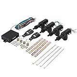 Sistema De Entrada Sem Chave Sistema Universal De Bloqueio E Desbloqueio De Porta De Carro Kit De Segurança De Alarme De Bloqueio Remoto De Veículo Com 4 Atuadores De Fechadura De Porta E 2 Controles