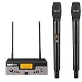 Sistema De Microfone Com Mainframe FUP 205 Microfone Sem Fio Duplo Profissional Sistema Doméstico De Karaokê Apresentações Em Palcos UHF Dinâmico De 2 Canais De Mão NOVO 