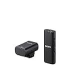 Sistema De Microfone Sony ECM W2BT Bluetooth Wireless Com Montagem Em Câmeras