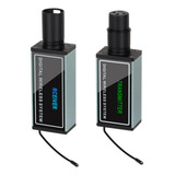 Sistema De Microfone Transmissor Receptor Plug On Xlr Prata