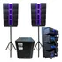 Sistema Som Ativo Caixa Grave +2pedestais C/4caixas Waldman