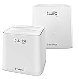 Sistema Wi Fi Mesh Intelbras Duas Unidades Twibi Giga Branco