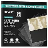Siveit Capas De Disco Para Disco De Vinil 50 Capas Externas Protetoras De Plástico Transparente Para Disco De Vinil 4 7 Mil Sem ácido 32 3 Cm X 31 7 Cm Capas De álbum LP Simples E Duplas De 30 5 Cm