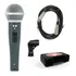 Sj Microfone Arcano Dinamico Rhodon-8b Com Cabo Xlr-xlr