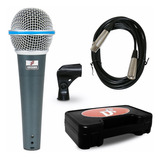 Sj Microfone Arcano Osme-8 (bt-58) Com Fio Xlr-xlr