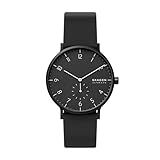 Skagen Relógio Aaren De Silicone Colorido Quartzo Minimalista 41 Mm Preto One Size 