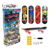 Skate De Dedo Fingerboard Brinquedo Mini Kit 4 Presente
