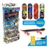 Skate Fingerboard De Dedo Lixa Rolamento   Peças Brinquedo