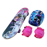Skate Infantil Com Kit Proteção Segurança
