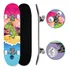 Skate Infantil Iniciante Montado Completo Iniciante 70kg Colorido Dino Life Dreams