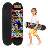 Skate Infantil Juvenil Sonic Radical Completo
