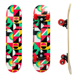 Skate Infantil Radical Estampado Suporta 40 Kg Completo 
