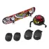 Skate Infantil Radical Iniciante Menina Menino 60 Cm Cor Tênis Vermelho