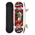 Skate Infantil Radical Tênis Vermelho Shape Madeira Dm Toys