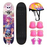 Skate Infantil Semi Profissional Menina Com