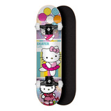 Skate Iniciante Completo Montado Street Hello Kitty