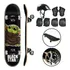Skate Iniciante Montado Com Kit Proteção Até 100kg