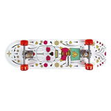 Skate Iniciante Mor Estampa Caveira Floral Ref 40600221