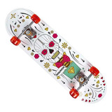 Skate Iniciante Mor Estampa Caveira Floral Ref 40600221