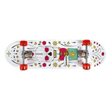 Skate Iniciante Mor Estampa Caveira Floral Ref 40600221