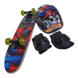Skate   Kit Segurança Homem Aranha   Bolsa Para Transporte