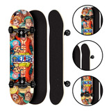 Skate Montado Anime One Piece Completo Truck Aluminio 129mm