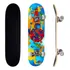Skate Montado Completo Street Semi Profissional Pro-1 Maple Azul Astronauta 100kg Life Dreams