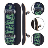 Skate Montado Profissional Cisco Skull Green 8 0 Abec 5