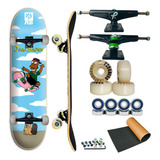 Skate Montado Profissional Progress Roda 54 Rolamento Abec