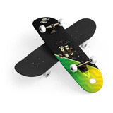 Skate Montado Semi Profissional 7 75 Completo Abec Lixa Pret