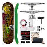 Skate Pró Maple Milk 8 0 Truck 139mm Moska 53mm Redbones
