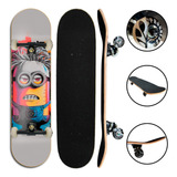 Skate Semi Profissional Montado Completo Até 100kg