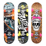 Skate Semi Profissional Montado Sk8 Menina Menino Nf Barato