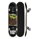 Skate Street Completo Iniciante Black Star - Zepplin