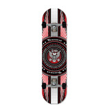 Skate Traxart Intermediário American Style Preto vermelho