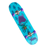 Skate Trolls Poppy E Branch Rosa E Azul Para Crianças