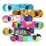 Skateboard Semi Profissional Kit Protetor Com Abs Completo