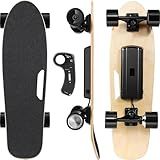 Skates EléTricos Controle Remoto Sem Fio 3 Velocidades AjustáVeis Alcance MáXimo De 12 4 Mph E 8 Milhas Skates EléTricos Para Adultos E Iniciantes